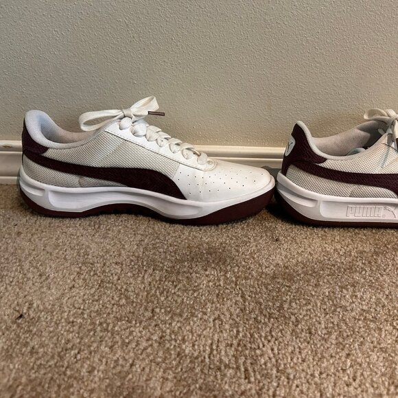 Women's Puma California Size 7 Wine/White - Picture 7 of 7
